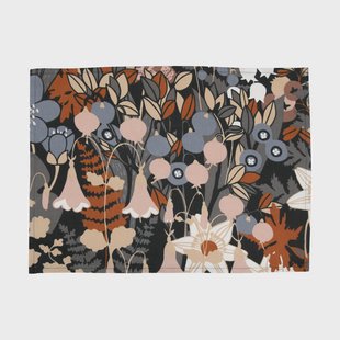 Almedahls Skogen placemat 34x45 cm 2-pack Blauw-bruin