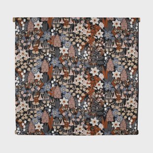 Almedahls Skogen stof Blauw-bruin