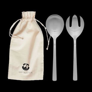 Kay Bojesen Grand Prix saladebestek 23,5 cm 2-delig Matte steel
