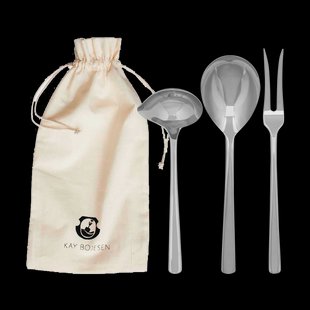 Kay Bojesen Grand Prix serveerset 3-delig Polished steel