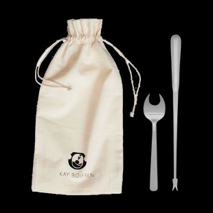 Kay Bojesen Grand Prix schaaldierenbestek 8-delig Matte steel