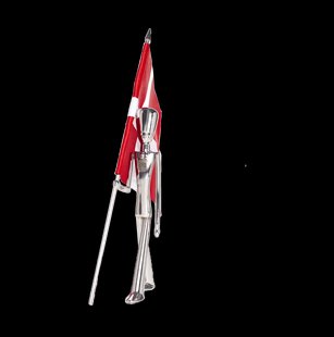 Kay Bojesen Royal Guard x DBU figuur 18 cm Polished steel