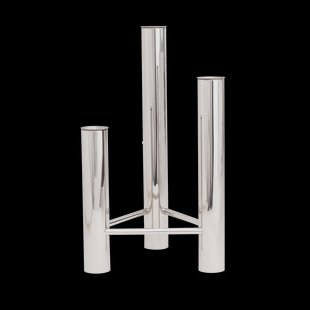 Kay Bojesen VISTA vaas en kandelaar Polished steel