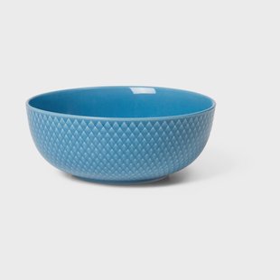 Lyngby Porcelæn Rhombe kom Ø15,5 cm Blauw