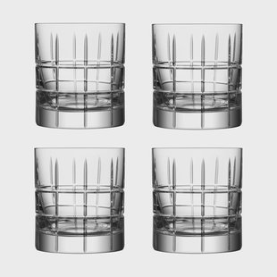 Orrefors Street Old Fashioned glas 27 cl 4-pack Transparant