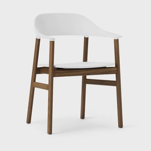 Normann Copenhagen Herit stoel gerookt eikenhout White