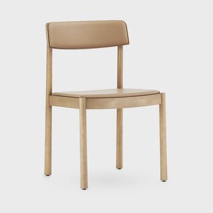 Normann Copenhagen Timb stoel met kussen Tan/ Ultra Leather - Camel
