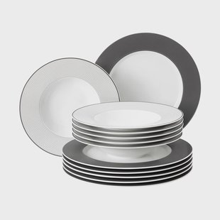 Seltmann Weiden No Limits serviesset 12-delig Antraciet