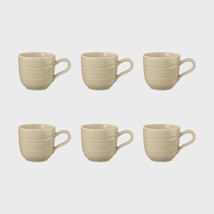 Seltmann Weiden Terra espressokopje 9 cl 6-pack Sand Beige