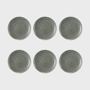 Seltmann Weiden Terra bord Ø17,7 cm 6-pack Pearl Grey