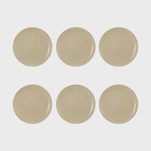 Seltmann Weiden Terra bord Ø17,7 cm 6-pack Sand Beige