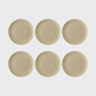 Seltmann Weiden Terra bord Ø22,7 cm 6-pack Sand Beige
