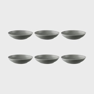 Seltmann Weiden Terra diep bord Ø21,2 cm 6-pack Pearl Grey