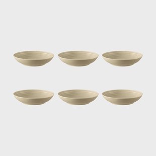 Seltmann Weiden Terra diep bord Ø21,2 cm 6-pack Sand Beige