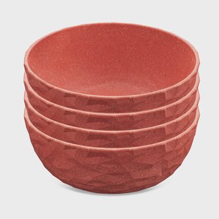 Koziol Club kom Ø16,2 cm 4-pack Nature coral
