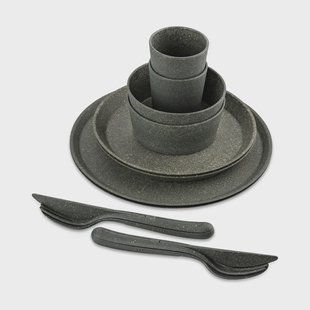 Koziol Connect Helsinki serviesset 10-delig Nature ash grey