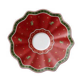 Villeroy & Boch Toy's Delight schotel voor kop Ø19 cm Wit-rood
