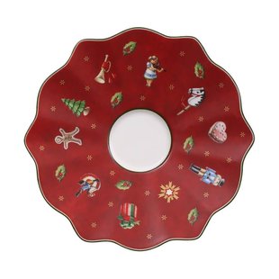 Villeroy & Boch Toy's Delight schotel voor espressokopje Ø13 cm Wit-rood