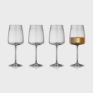 Lyngby Glas Zero wittewijnglas 43 cl 4-pack Kristal