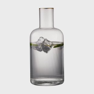 Lyngby Glas Palermo Gold karaf 1,5 l Transparant-goud