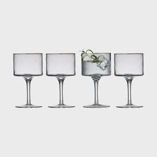 Lyngby Glas Palermo Gold gin & tonicglas 32 cl 4-pack Transparant-goud