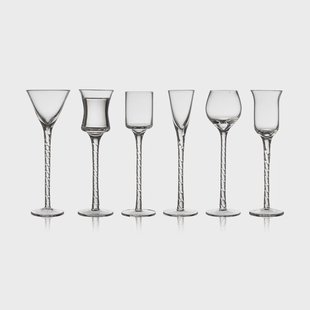 Lyngby Glas Rom borrelglas 2,5-5 cl 6-delig Transparant