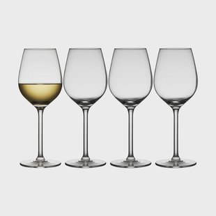 Lyngby Glas Juvel wittewijnglas 38 cl 4-pack Transparant