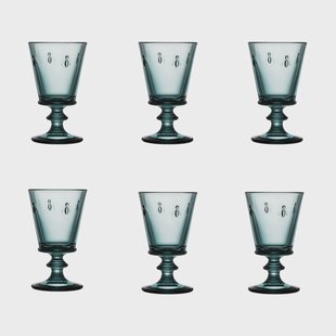 La Rochère Abeille wijnglas 24 cl 6-pack Donkerblauw