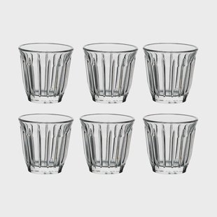 La Rochère Zinc espressoglas 10 cl 6-pack Transparant
