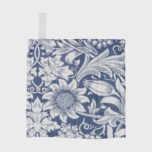 Klippan Yllefabrik Sunflower pannenlap 20x20 cm Dark denim