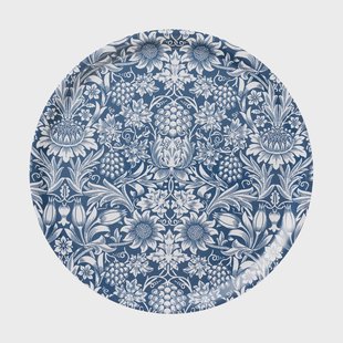 Klippan Yllefabrik Sunflower dienblad Ø38 cm Dark denim