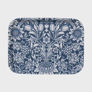 Klippan Yllefabrik Sunflower dienblad 20x27 cm Dark denim