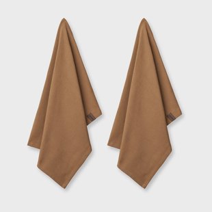 Humdakin Humdakin ecologische theedoek 45x70 cm 2-pack Tabacco Humdakin Humdakin ecologische theedoek 45x70 cm 2-pack Tabacco