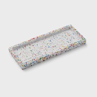 Humdakin Humdakin Terrazzo presenteerschaaltje 10x25 cm Rainbow