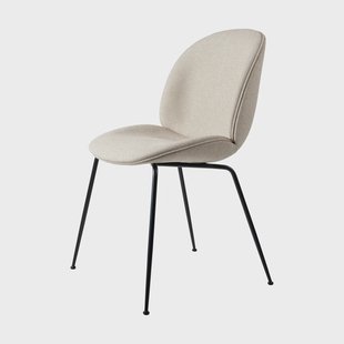 GUBI Beetle dining chair fully upholstered conic base Tempt 61168-black matt