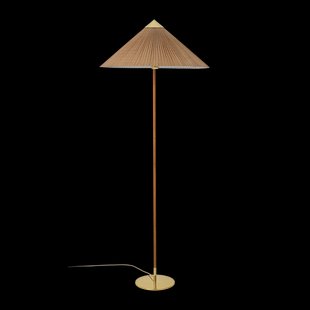 GUBI 9602 vloerlamp Bamboe-messing