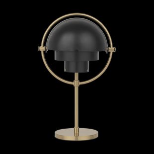 GUBI Multi-Lite draagbare lamp Black semi matt-brass