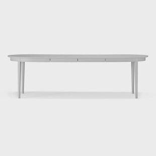 Stolab Vardags eettafel 160x100 cm Berkenhout lichtgrijs 51, 2 inlegbladen