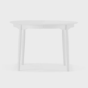 Stolab Carl eettafel deelbaar Ø115 cm Berkenhout wit 21 Stolab Carl eettafel deelbaar Ø115 cm Berkenhout wit 21