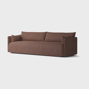 Audo Copenhagen Offset bank 3-zits Audo Bouclé 08 Bordeaux