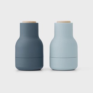 Audo Copenhagen Bottle Grinder kruidenmolen Small 2-pack Blues-beukenhout