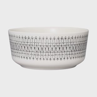 Arabia Emilia kom Ø13 cm Zwart-wit