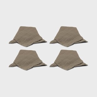 Boel & Jan Astrid servet 40x40 cm 4-pack Bruin