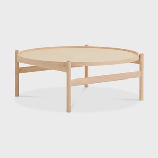 Brdr. Krüger HB salontafel Ø100 cm Witgeolied esdoornhout Brdr. Krüger HB salontafel Ø100 cm Witgeolied esdoornhout