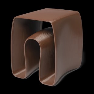 Ekbacken Studios Eel bijzettafel 38x40 cm Chocolate