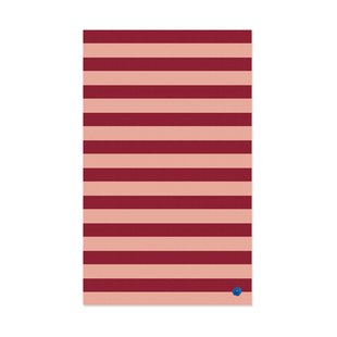 Byon Leya stripe tafelkleed 150x250 cm Rood-roze