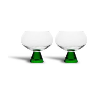 Byon Indy glas 24 cl 2-pack Groen-transparant