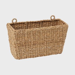 Dixie Esther wandhangende opbergmand 40x16x22 cm Natural