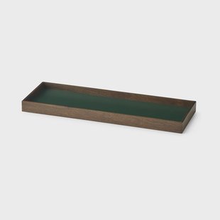 Gejst Frame dienblad small 11x32,4 cm Gerookt eikenhout-groen Gejst Frame dienblad small 11x32,4 cm Gerookt eikenhout-groen