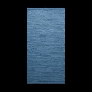 Rug Solid Cotton vloerkleed 65 x 135 cm. Stille Oceaan